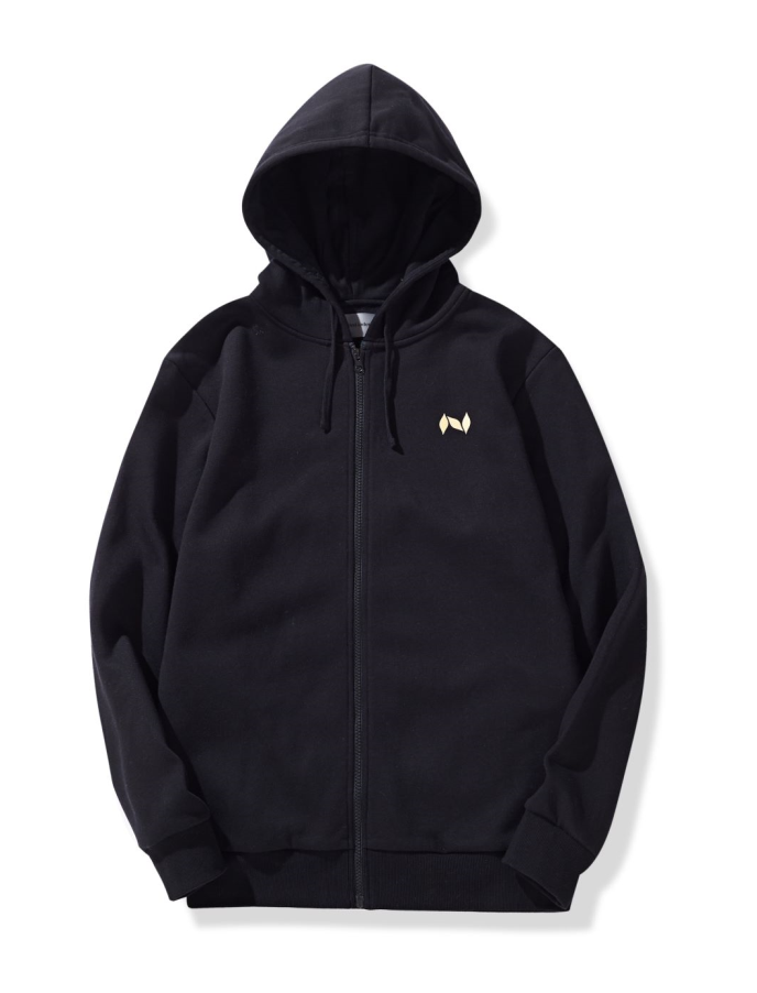 "100%" Zip-up Hoodie - Beige